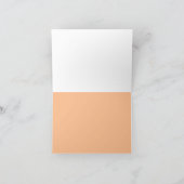 Bruidsfeest Dankkaart  |  Oranje Bedankkaart (Binnen)