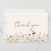 Bruidsfeest Dankkaart Wilde Bij Bedankkaart (Voorkant)