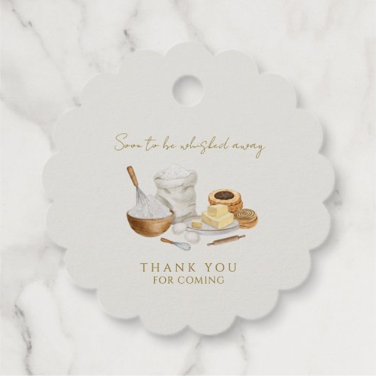 Bruidsfeest dat binnenkort wordt weggevoerd bedankjes labels (Achterkant)
