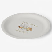 Bruidsfeest dat binnenkort wordt weggevoerd papieren bordje (Gekanteld)