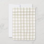 Bruidsfeest dat binnenkort zal plaatsvinden bedankkaart (Achterkant)