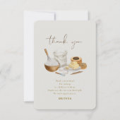 Bruidsfeest dat binnenkort zal plaatsvinden bedankkaart (Voorkant)