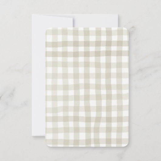 Bruidsfeest dat binnenkort zal worden weggevoerd bedankkaart (Achterkant)