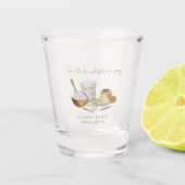 Bruidsfeest dat binnenkort zal worden weggevoerd shot glas (Voorkant)
