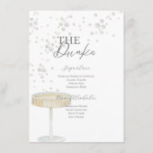 Bruidsfeest Drankkaart Parels & Prosecco Menu (Voorkant)