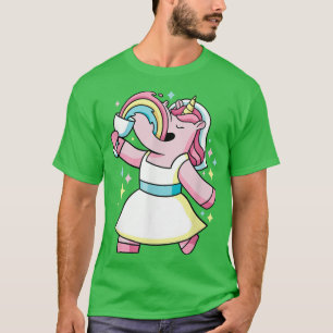 Bruidsfeest Eenhoorn Pret Meisjes Avond Uit T-shirt