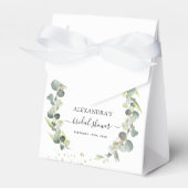 Bruidsfeest Eucalyptus Groene Vetplant Bedankdoosjes (Voorkant Zijde)