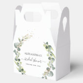 Bruidsfeest Eucalyptus Groene Vetplant Bedankdoosjes (Geopend)