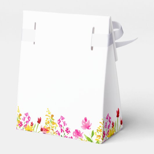 Bruidsfeest Favor Doos met Wilde Bloemen Bedankdoosjes (Achterkant)