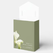 Bruidsfeest Favor Dozen "Dunne calla lilies". Bedankdoosjes (Geopend)