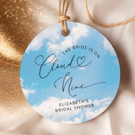 Bruidsfeest Favor Hangertjes Op Wolken 9 Bedankjes Labels