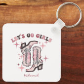 Bruidsfeest Favor Laten we gaan, meiden Sleutelhanger (Achterkant)