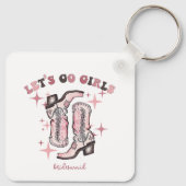 Bruidsfeest Favor Laten we gaan, meiden Sleutelhanger (Achterkant)