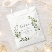 Bruidsfeest Favor Zak met Botanisch Groen Bedankzakje (Geknipt)