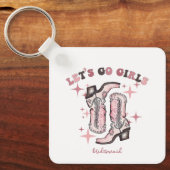 Bruidsfeest Favoriet Laten we gaan Meiden Sleutelhanger (Voorkant)