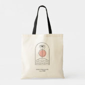 Bruidsfeest Favorieten Zomer Aangepaste Boodschapp Tote Bag (Achterkant)
