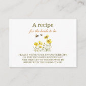 Bruidsfeest floral shower Recept Informatiekaartje (Voorkant)