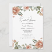 Bruidsfeest Florale Elegantie Kaart (Voorkant)