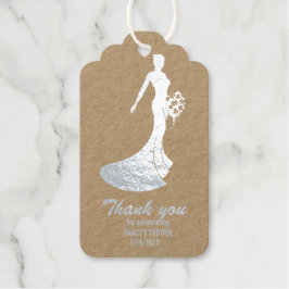 bruidsfeest folie cadeaukaartje cadeaulabels