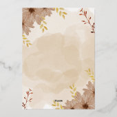 Bruidsfeest Folie Uitnodiging (Achterkant)