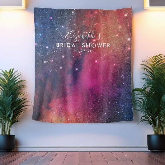 Bruidsfeest Foto Achtergrond Galaxy Sterrenbeelden Wandkleed