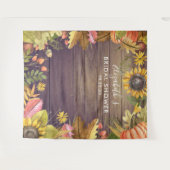 Bruidsfeest Foto Achtergrond Herfstbladeren Pompoe Wandkleed (Voorkant (horizontaal))