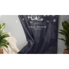 Bruidsfeest Foto Achtergrond Houten Mason Jar Lich Wandkleed