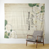 Bruidsfeest Foto Achtergrond Hydrangea Lichten hou Wandkleed (In Situ (horizontaal))