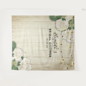 Bruidsfeest Foto Achtergrond Hydrangea Lichten hou Wandkleed (Voorkant (horizontaal))