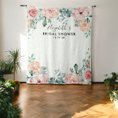 Bruidsfeest Foto Achtergrond Waterverf Bloemen Wandkleed