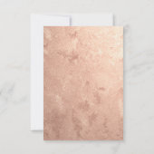 Bruidsfeest Foto Bloemige Verjaardag Blauw Perzik Kaart (Achterkant)