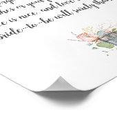 Bruidsfeest foto booth gast boek poster (Hoek)