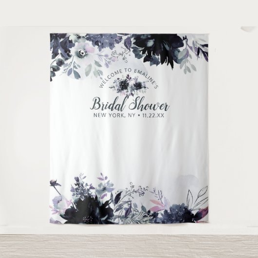 Bruidsfeest Foto Prop Achtergrond met Nachtelijke  Wandkleed (Voorkant)