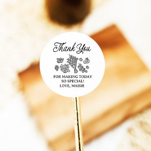 Bruidsfeest 'Fresh Off The Market', Boerenmarkt Ronde Sticker