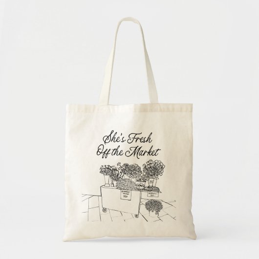 Bruidsfeest 'Fresh Off The Market', Boerenmarkt Tote Bag (Voorkant)