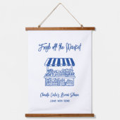 Bruidsfeest 'Fresh Off The Market' Hangend Wandkleed (Voorkant)