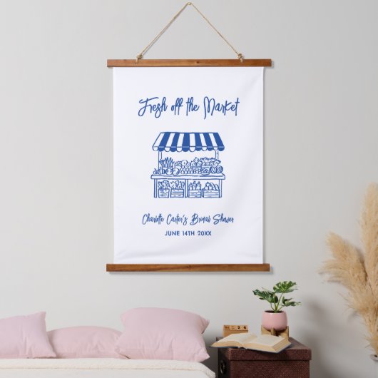 Bruidsfeest 'Fresh Off The Market' Hangend Wandkleed (Slaapkamer)