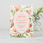 Bruidsfeest 'Fresh Off the Market' Kaart (Staand voorkant)