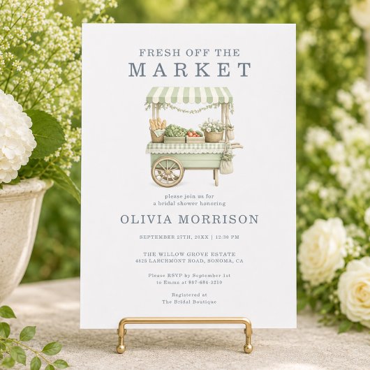 Bruidsfeest 'Fresh Off the Market' Kaart