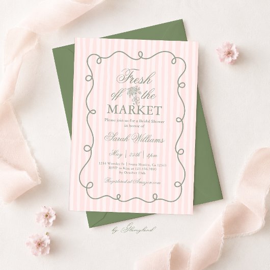 Bruidsfeest 'Fresh Off the Market' Kaart