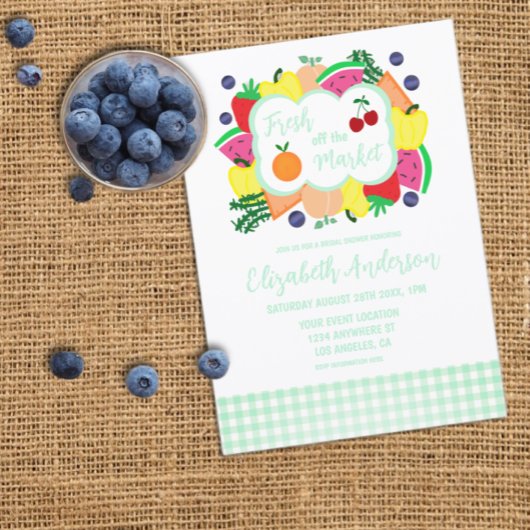 Bruidsfeest 'Fresh Off The Market' Kaart