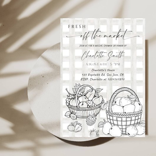 Bruidsfeest 'Fresh Off The Market' Kaart