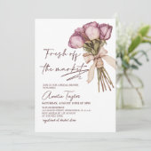 Bruidsfeest 'Fresh Off The Market' Kaart (Staand voorkant)