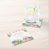 Bruidsfeest 'Fresh Off The Market' Kartonnen Onderzetters (Insitu)