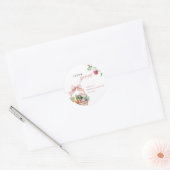 Bruidsfeest 'Fresh Off The Market' Ronde Sticker (Envelop)