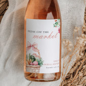 Bruidsfeest 'Fresh Off The Market' Wijn Etiket