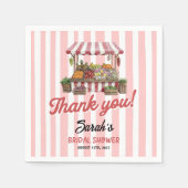 Bruidsfeest fris van de markt servet (Voorkant)