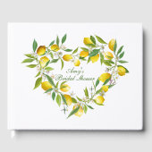 Bruidsfeest Gastboek 'Lemon Main Squeeze' Gastenboek (Voorkant)