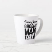 Bruidsfeest Geschenk voor Bruidsmeisje van de Brui Latte Mok (Rechterhoek)