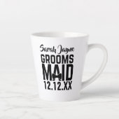 Bruidsfeest Geschenk voor Bruidsmeisje van de Brui Latte Mok (Rechts)